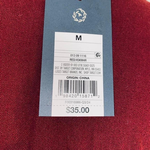 Burgundy red maxi dress with V-neck - Picture 7 of 7